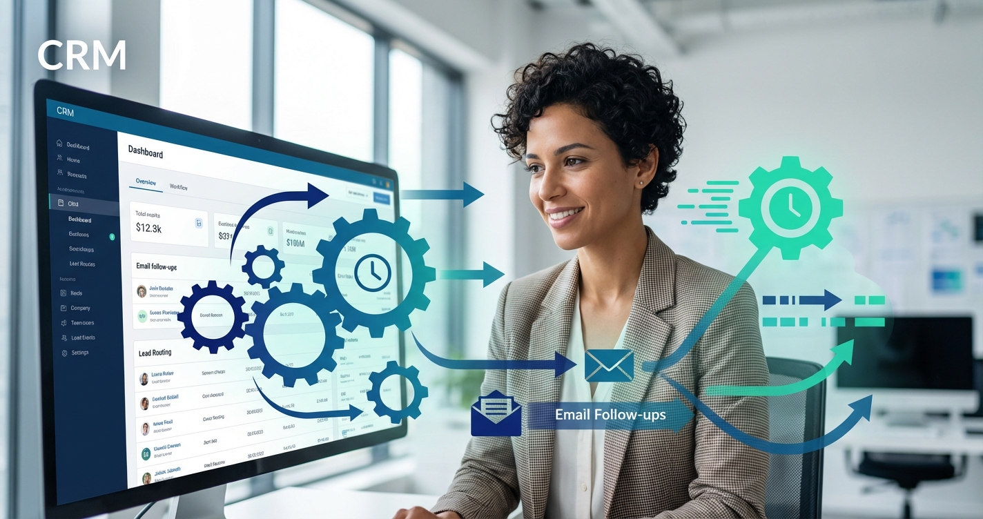 אוטומציה ב-CRM: כיצד להגדיר תזכורות, Follow-ups וניתוב לידים לחיסכון בזמן